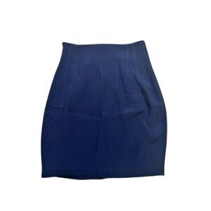 Annie Reva Vintage Mini Pencil Skirt in Navy